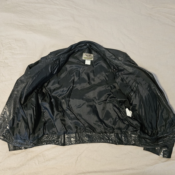 Vintage Leather biker jacket - Picture 4 of 8
